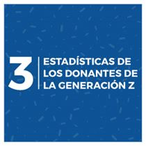 3 estadísticas de los donantes de la generación Z