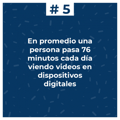 78% de las personas ve videos en línea cada semana 78% de las personas ve videos en línea cada semana